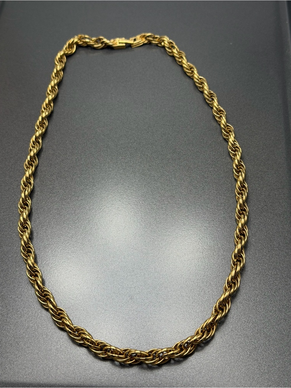 Vintage D’Orlan Gold Rope Chain Necklace